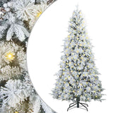 Vidaxx künstlicher klappbarer Weihnachtsbaum weiß 240 cm PE und PVC - afbeelding 2