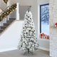 Vidaxx künstlicher klappbarer Weihnachtsbaum weiß 240 cm PE und PVC