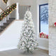 Vidaxx künstlicher klappbarer Weihnachtsbaum weiß 240 cm PE und PVC