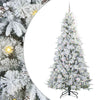 Vidaxx künstlicher klappbarer Weihnachtsbaum weiß 240 cm PE und PVC