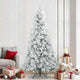 Vidaxx künstlicher klappbarer Weihnachtsbaum weiß 240 cm PE und PVC