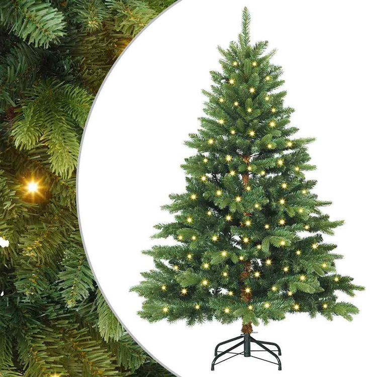 Vidaxx Künstlicher Weihnachtsbaum mit 150 LEDs mit standardmäßigem grünem 150 cm PE und PVC