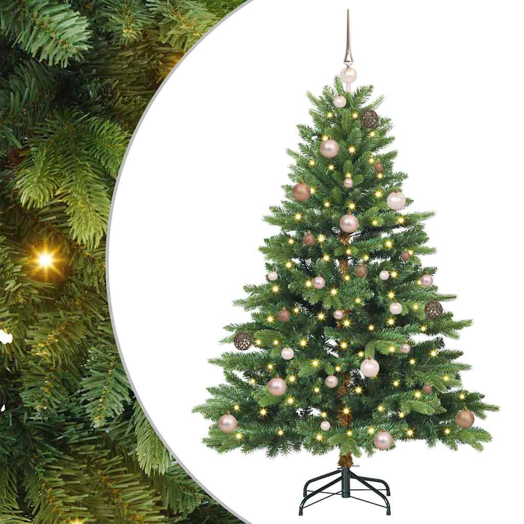 Vidaxx Künstlicher Weihnachtsbaum mit 150 LEDs mit standardmäßigem grünem 150 cm PE und PVC