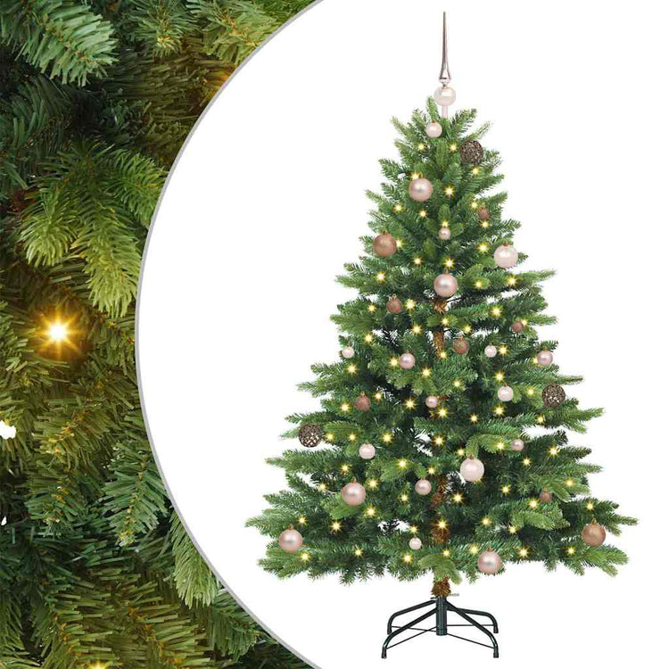 Vidaxx Künstlicher Weihnachtsbaum mit 150 LEDs mit standardmäßigem grünem 150 cm PE und PVC