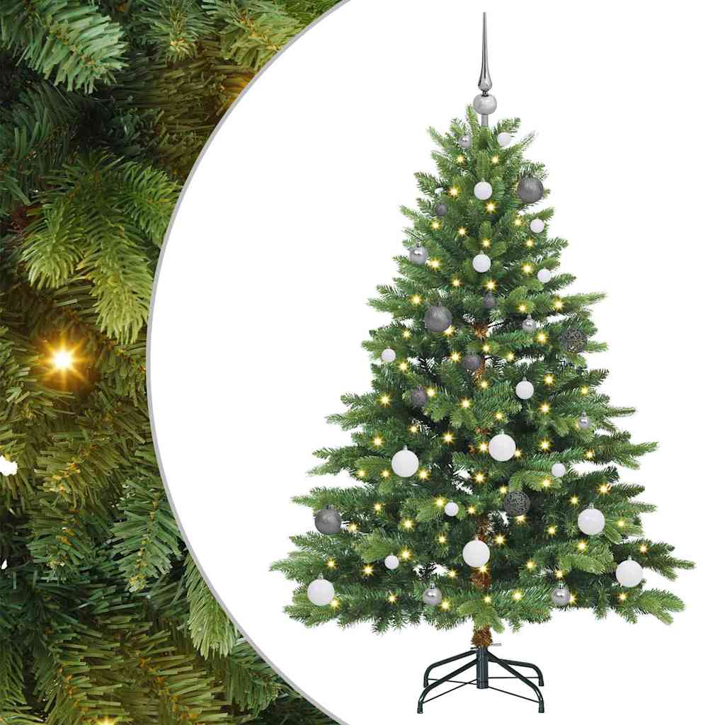 Vidaxx Künstlicher Weihnachtsbaum mit 150 LEDs mit standardmäßigem grünem 150 cm PE und PVC