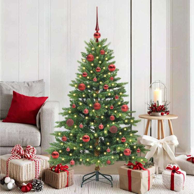 Vidaxx Künstlicher Weihnachtsbaum mit 150 LEDs mit standardmäßigem grünem 150 cm PE und PVC