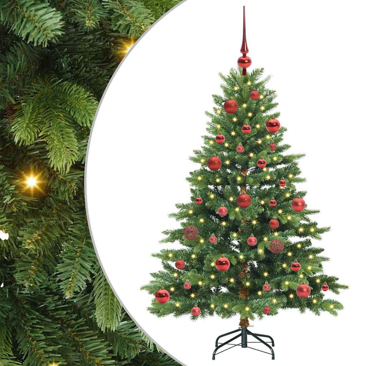 Vidaxx Künstlicher Weihnachtsbaum mit 150 LEDs mit standardmäßigem grünem 150 cm PE und PVC