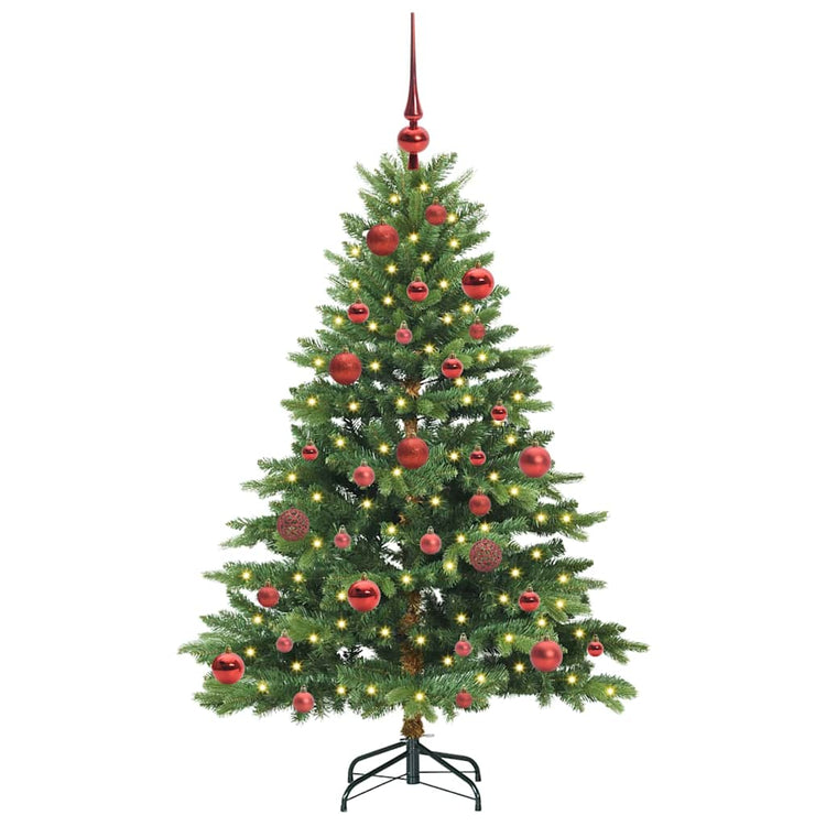Vidaxx Künstlicher Weihnachtsbaum mit 150 LEDs mit standardmäßigem grünem 150 cm PE und PVC