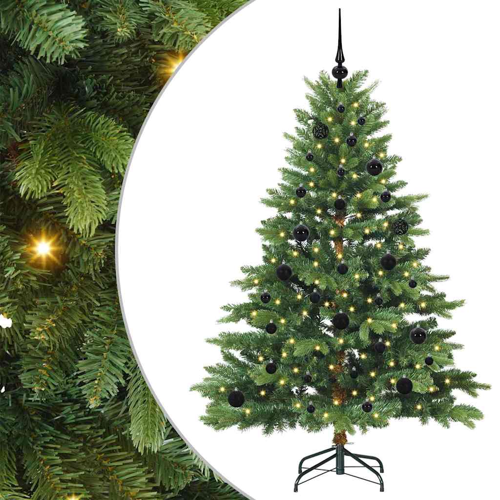 Vidaxx Künstlicher Weihnachtsbaum mit 150 LEDs mit standardmäßigem grünem 150 cm PE und PVC