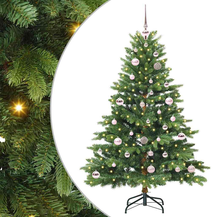 Vidaxx Künstlicher Weihnachtsbaum mit 150 LEDs mit standardmäßigem grünem 150 cm PE und PVC