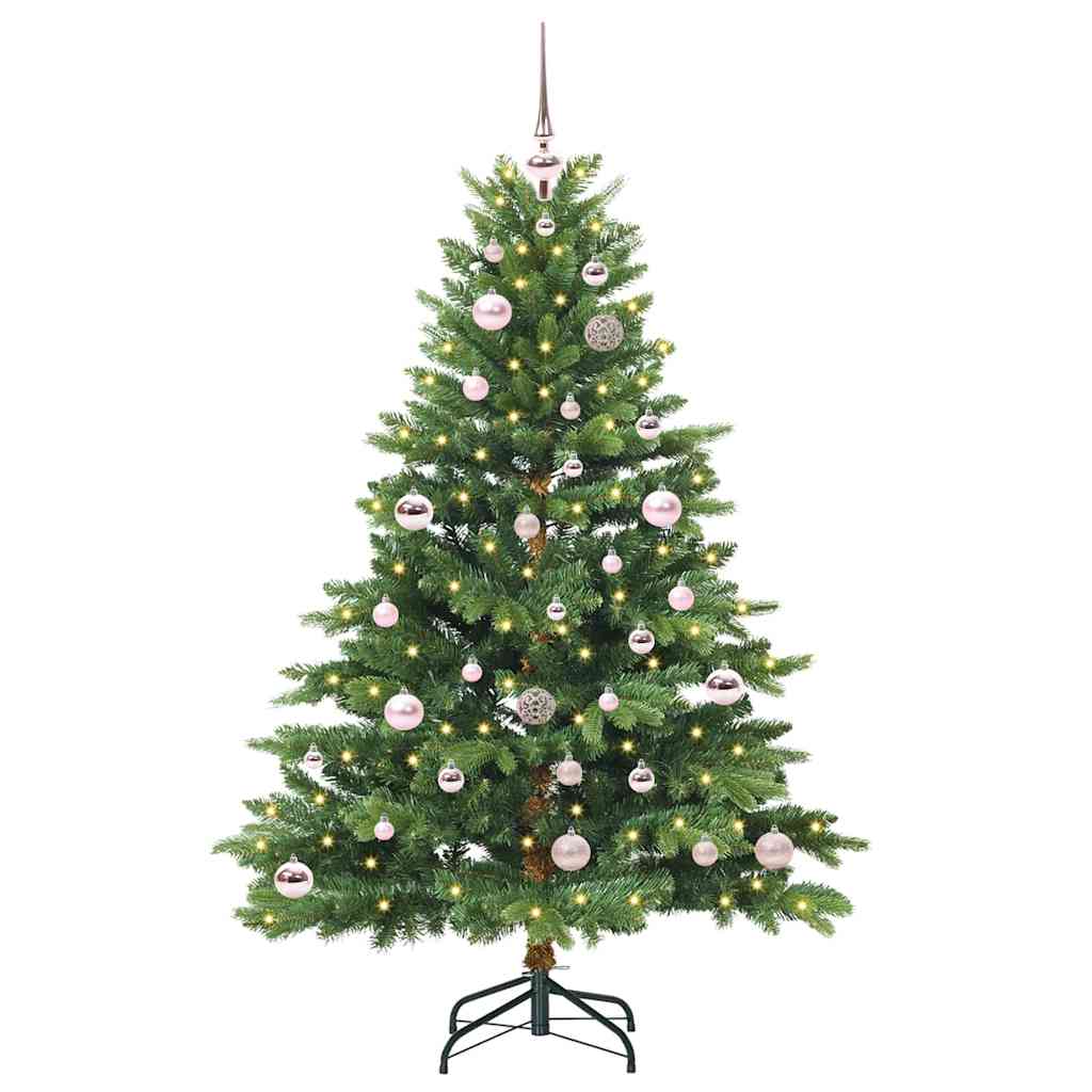 Vidaxx Künstlicher Weihnachtsbaum mit 150 LEDs mit standardmäßigem grünem 150 cm PE und PVC