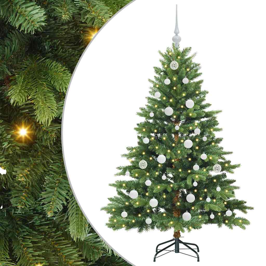 Vidaxx Künstlicher Weihnachtsbaum mit 150 LEDs mit standardmäßigem grünem 150 cm PE und PVC