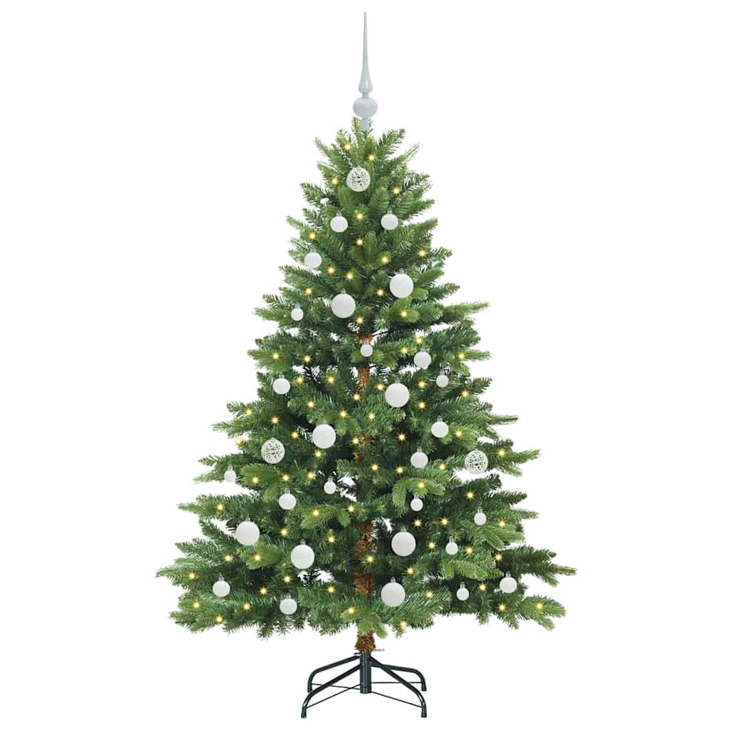 Vidaxx Künstlicher Weihnachtsbaum mit 150 LEDs mit standardmäßigem grünem 150 cm PE und PVC