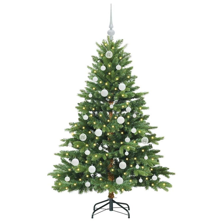 Vidaxx Künstlicher Weihnachtsbaum mit 150 LEDs mit standardmäßigem grünem 150 cm PE und PVC