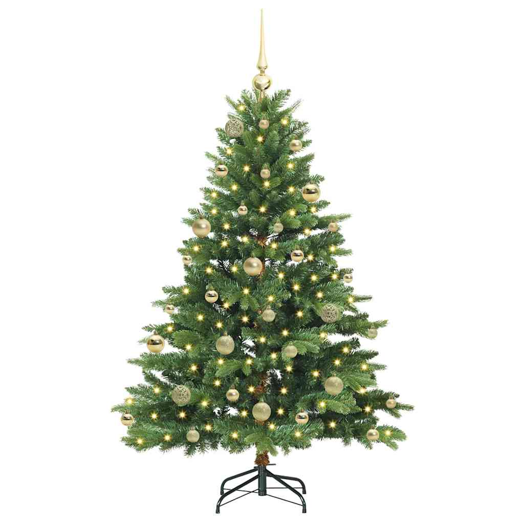 Vidaxx Künstlicher Weihnachtsbaum mit 150 LEDs mit standardmäßigem grünem 150 cm PE und PVC