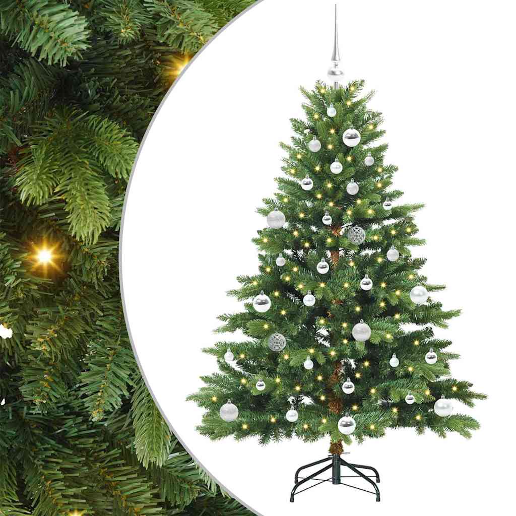 Vidaxx Künstlicher Weihnachtsbaum mit 150 LEDs mit standardmäßigem grünem 150 cm PE und PVC
