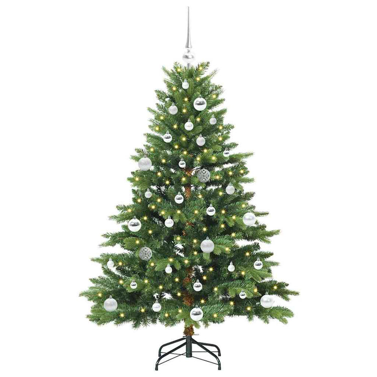 Vidaxx Künstlicher Weihnachtsbaum mit 150 LEDs mit standardmäßigem grünem 150 cm PE und PVC