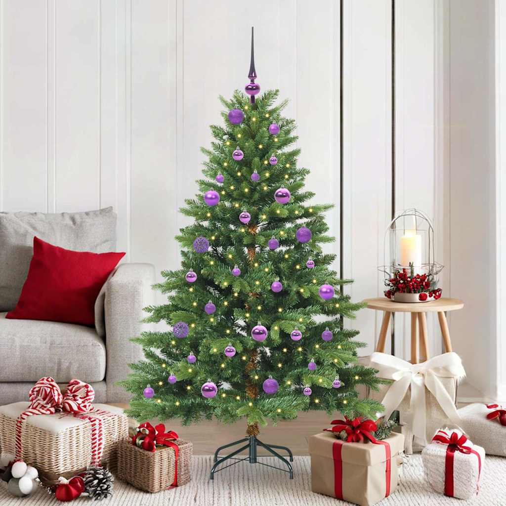 Vidaxx Künstlicher Weihnachtsbaum mit 150 LEDs mit standardmäßigem grünem 150 cm PE und PVC