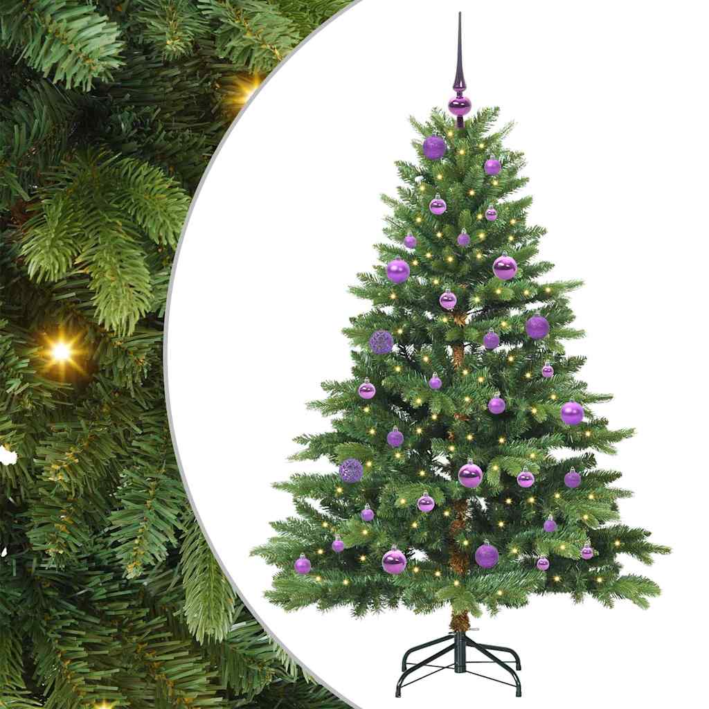 Vidaxx Künstlicher Weihnachtsbaum mit 150 LEDs mit standardmäßigem grünem 150 cm PE und PVC