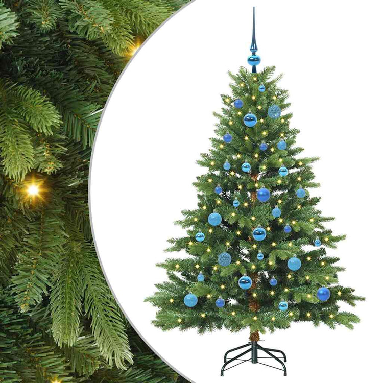 Vidaxx Künstlicher Weihnachtsbaum mit 150 LEDs mit standardmäßigem grünem 150 cm PE und PVC