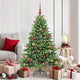 Vidaxx Künstlicher Weihnachtsbaum mit 150 LEDs mit standardmäßigem grünem 150 cm PE und PVC