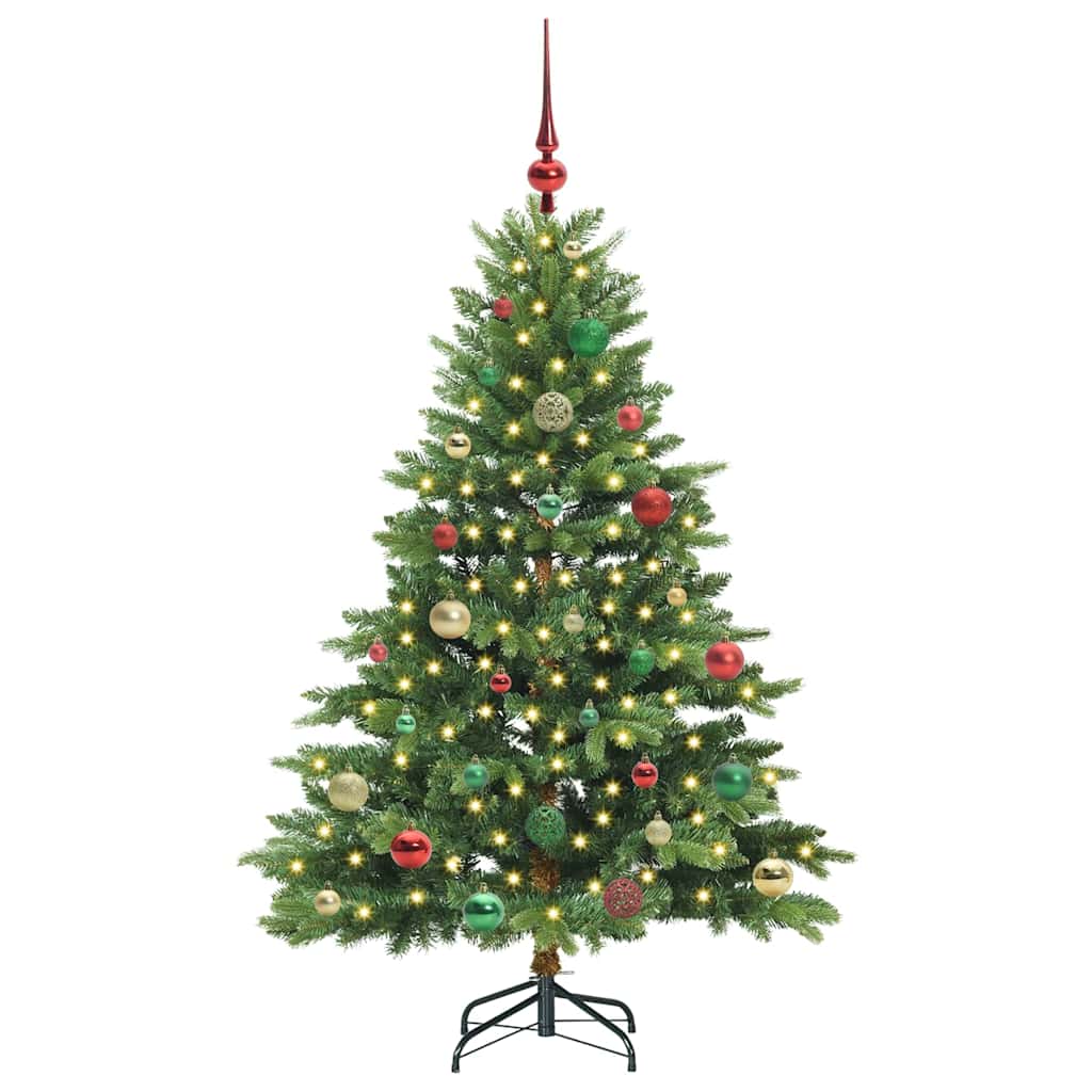 Vidaxx Künstlicher Weihnachtsbaum mit 150 LEDs mit standardmäßigem grünem 150 cm PE und PVC
