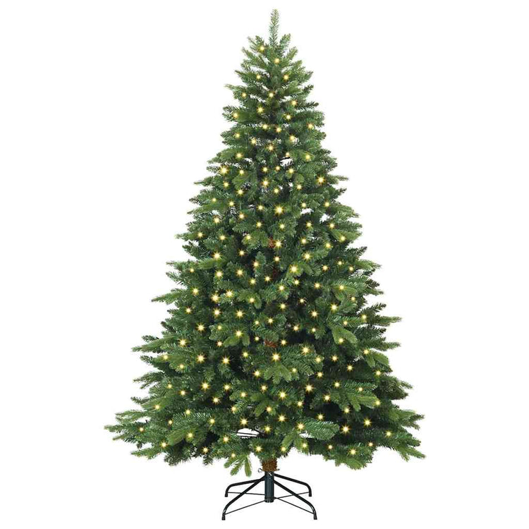 Künstlicher Weihnachtsbaum von Vidaxx mit 300 LEDs mit standardmäßigem grünem 180 cm PE und PVC