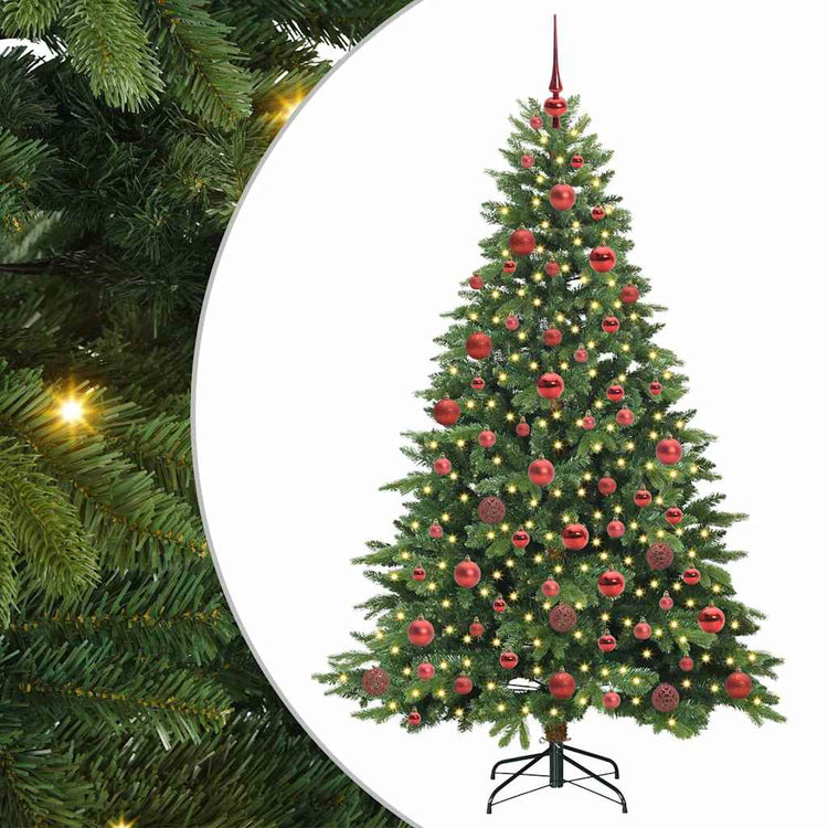 Künstlicher Weihnachtsbaum von Vidaxx mit 300 LEDs mit standardmäßigem grünem 180 cm PE und PVC