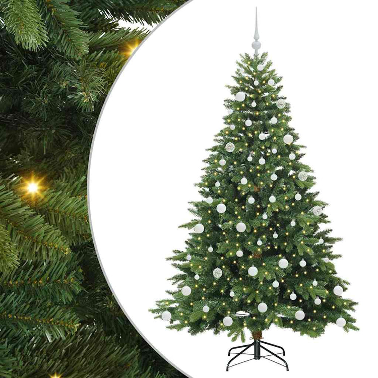 Künstlicher Weihnachtsbaum von Vidaxx mit 300 LEDs mit standardmäßigem grünem 180 cm PE und PVC