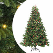 Vidaxx Künstlicher Weihnachtsbaum mit 300 LEDs mit standardmäßigem grünem 210 cm PE und PVC - afbeelding 2