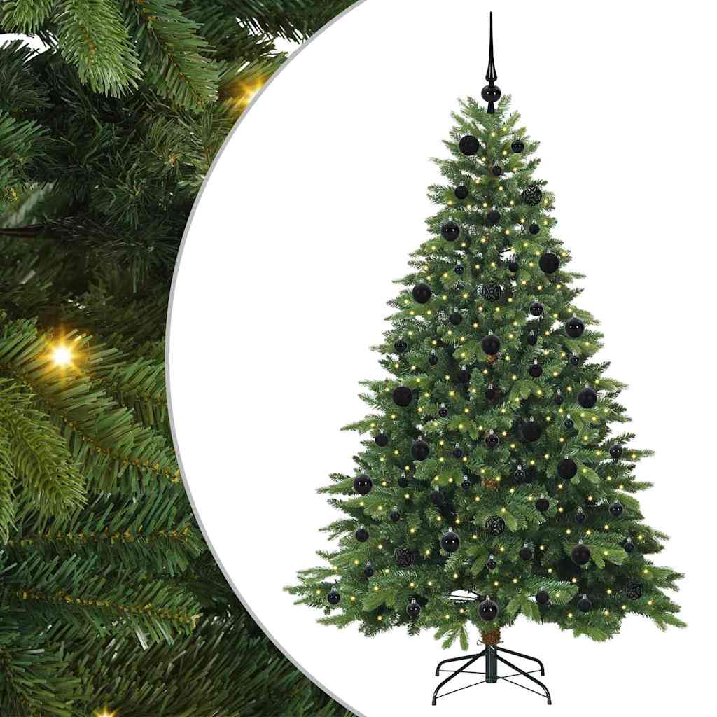 Vidaxx Künstlicher Weihnachtsbaum mit 300 LEDs mit standardmäßigem grünem 210 cm PE und PVC
