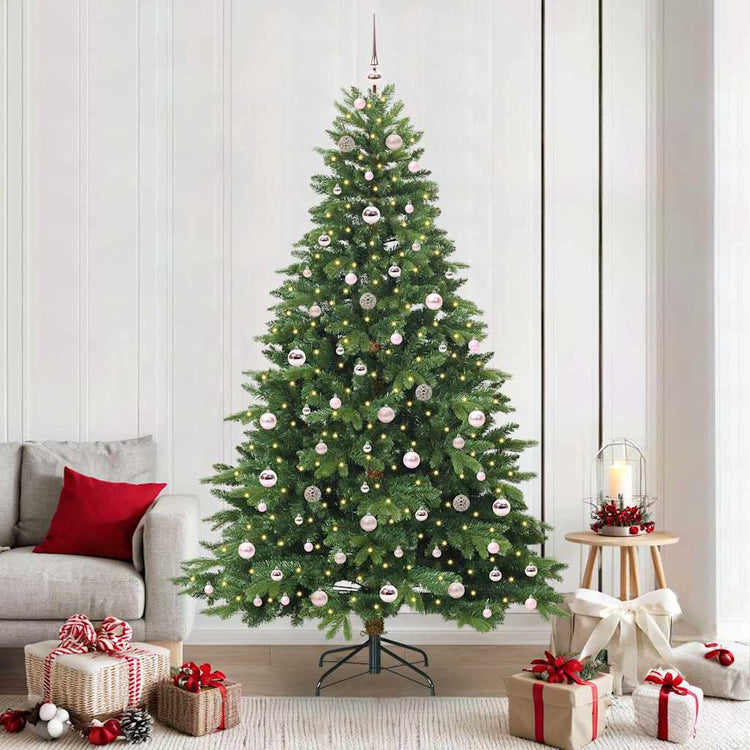 Vidaxx Künstlicher Weihnachtsbaum mit 300 LEDs mit standardmäßigem grünem 210 cm PE und PVC