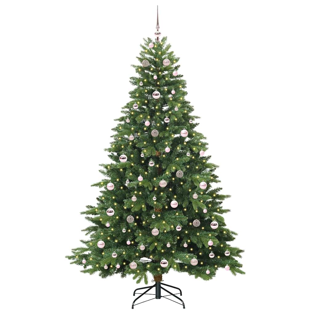 Vidaxx Künstlicher Weihnachtsbaum mit 300 LEDs mit standardmäßigem grünem 210 cm PE und PVC