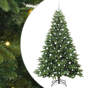 Vidaxx Künstlicher Weihnachtsbaum mit 300 LEDs mit standardmäßigem grünem 210 cm PE und PVC - afbeelding 2