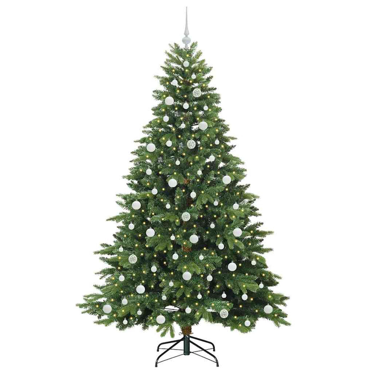 Vidaxx Künstlicher Weihnachtsbaum mit 300 LEDs mit standardmäßigem grünem 210 cm PE und PVC