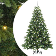 Vidaxx Künstlicher Weihnachtsbaum mit 300 LEDs mit standardmäßigem grünem 210 cm PE und PVC - afbeelding 2