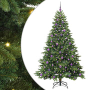 Vidaxx Künstlicher Weihnachtsbaum mit 300 LEDs mit standardmäßigem grünem 210 cm PE und PVC - afbeelding 2