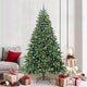Vidaxx Künstlicher Weihnachtsbaum mit 300 LEDs mit standardmäßigem grünem 210 cm PE und PVC