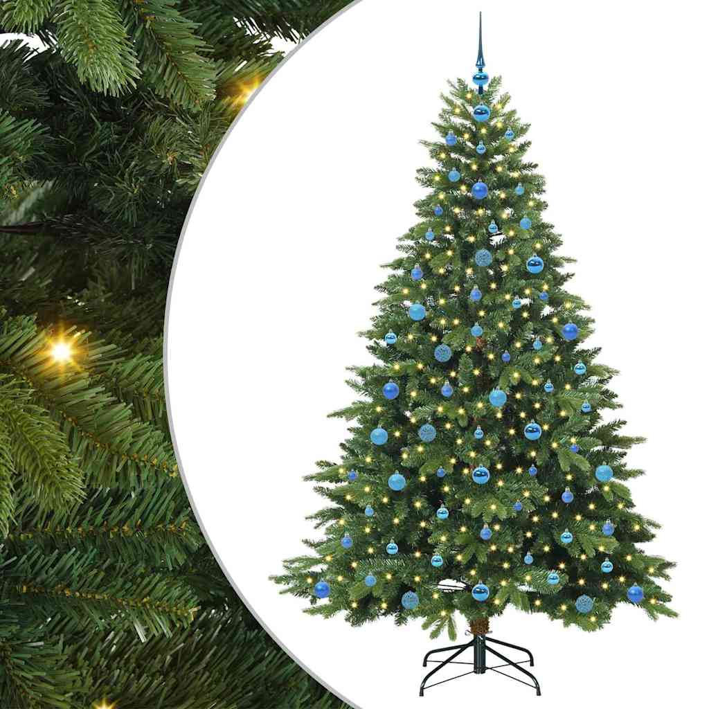 Vidaxx Künstlicher Weihnachtsbaum mit 300 LEDs mit standardmäßigem grünem 210 cm PE und PVC
