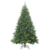 Vidaxx Künstlicher Weihnachtsbaum mit 300 LEDs mit standardmäßigem grünem 210 cm PE und PVC