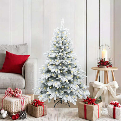 Vidaxx künstlicher Weihnachtsbaum mit 150 LEDs mit standardmäßigem weißem 120 cm PE und PVC