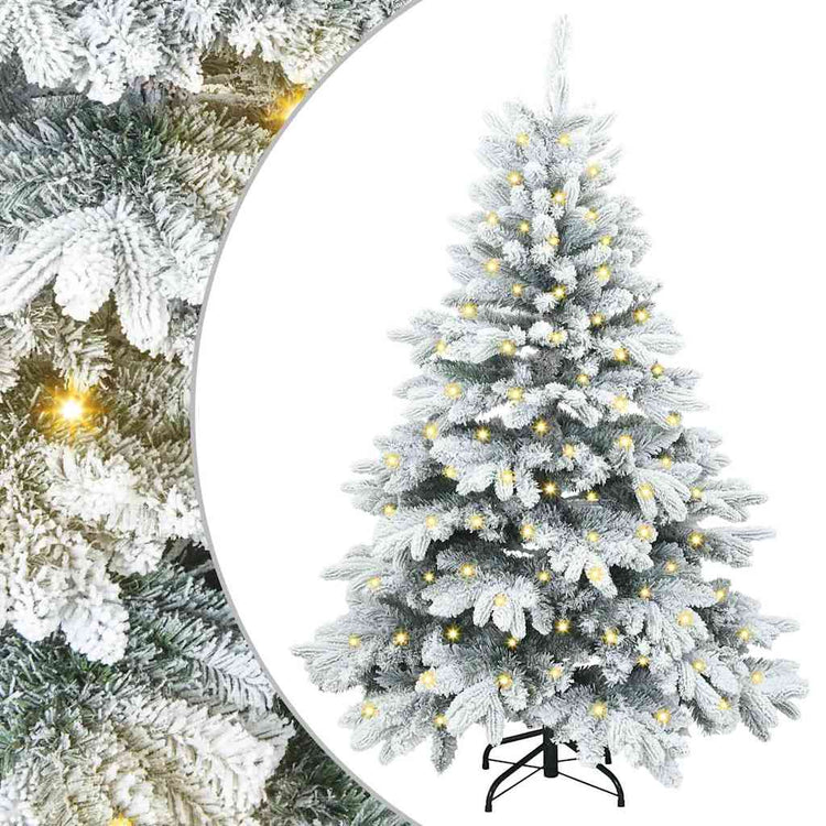 Vidaxx künstlicher Weihnachtsbaum mit 150 LEDs mit standardmäßigem weißem 120 cm PE und PVC