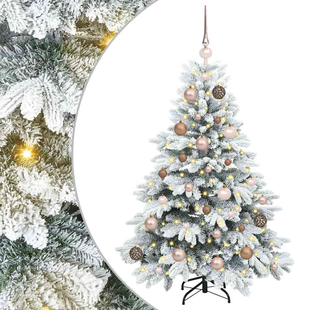 Vidaxx künstlicher Weihnachtsbaum mit 150 LEDs mit standardmäßigem weißem 120 cm PE und PVC