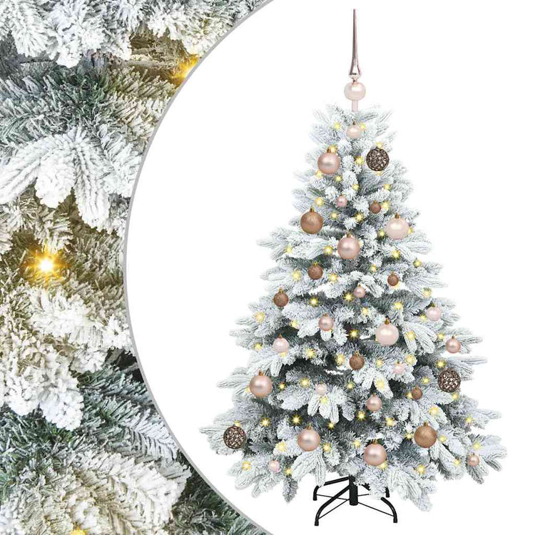 Vidaxx künstlicher Weihnachtsbaum mit 150 LEDs mit standardmäßigem weißem 120 cm PE und PVC