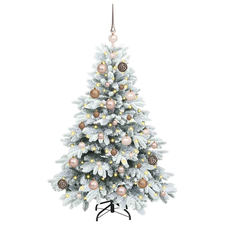 Vidaxx künstlicher Weihnachtsbaum mit 150 LEDs mit standardmäßigem weißem 120 cm PE und PVC