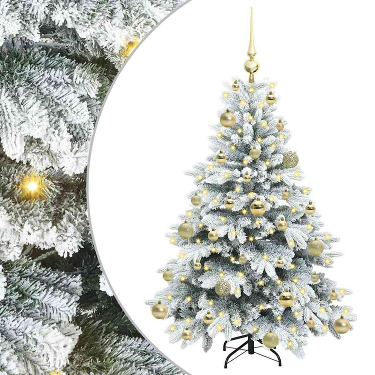 Vidaxx künstlicher Weihnachtsbaum mit 150 LEDs mit standardmäßigem weißem 120 cm PE und PVC