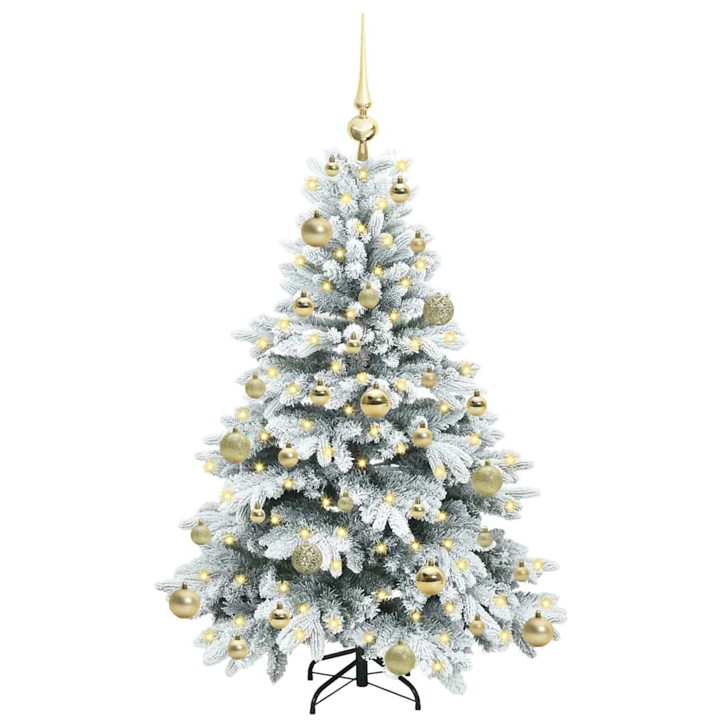 Vidaxx künstlicher Weihnachtsbaum mit 150 LEDs mit standardmäßigem weißem 120 cm PE und PVC