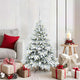 Vidaxx künstlicher Weihnachtsbaum mit 150 LEDs mit standardmäßigem weißem 120 cm PE und PVC