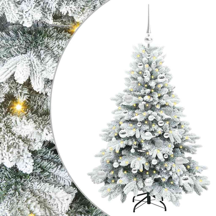 Vidaxx künstlicher Weihnachtsbaum mit 150 LEDs mit standardmäßigem weißem 120 cm PE und PVC