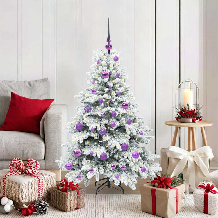 Vidaxx künstlicher Weihnachtsbaum mit 150 LEDs mit standardmäßigem weißem 120 cm PE und PVC